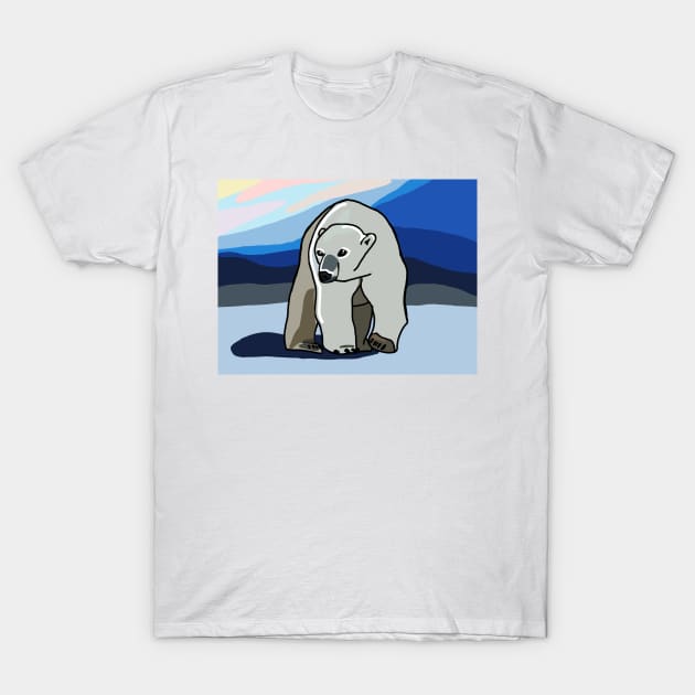Polar Bear T-Shirt by Artfully Imaginative Musings